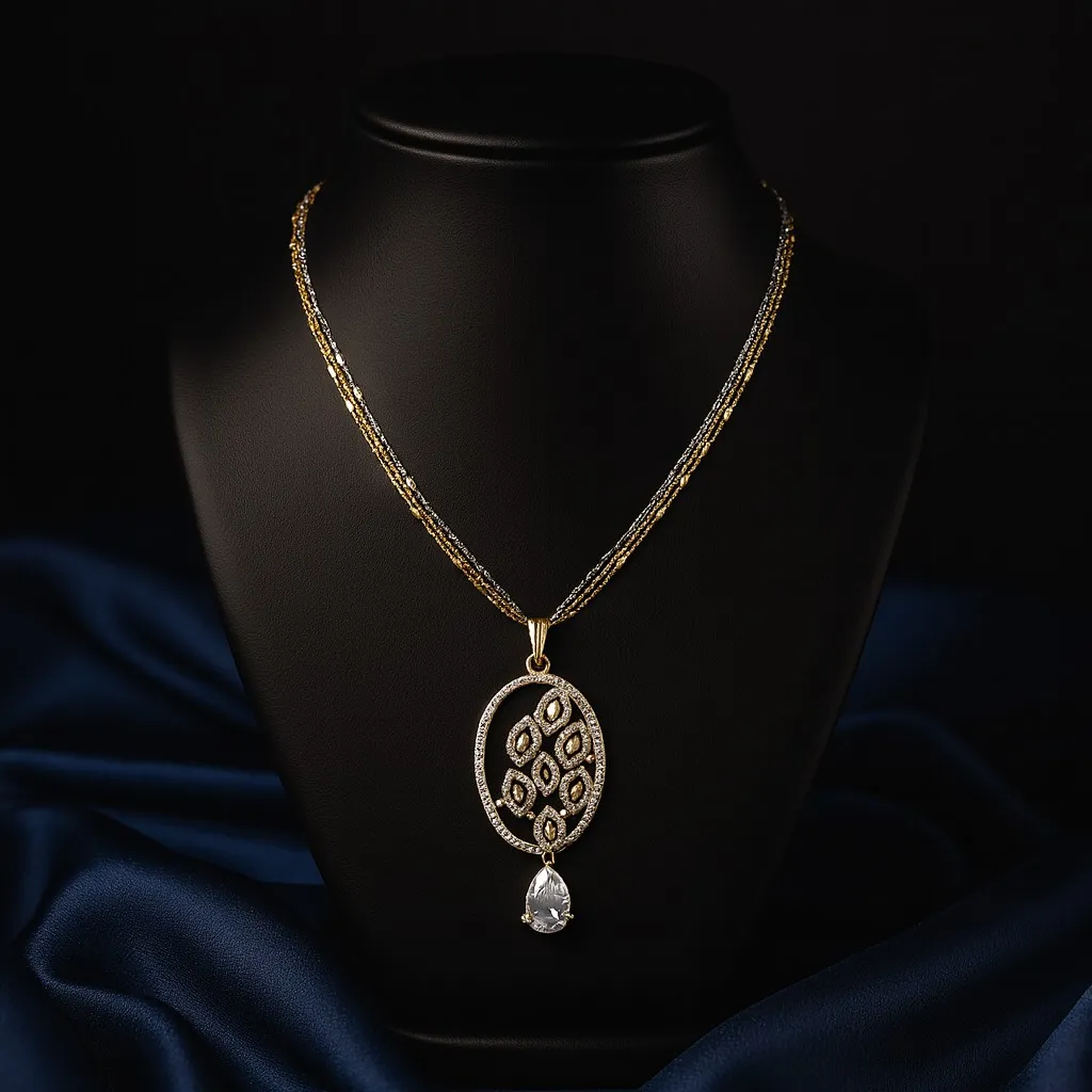 Majestic Oval Blossom Pendant