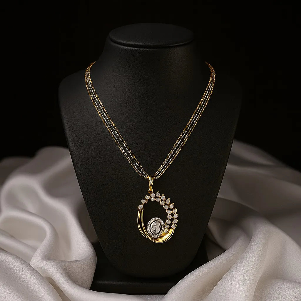 Crystal Crown Orbit Pendant